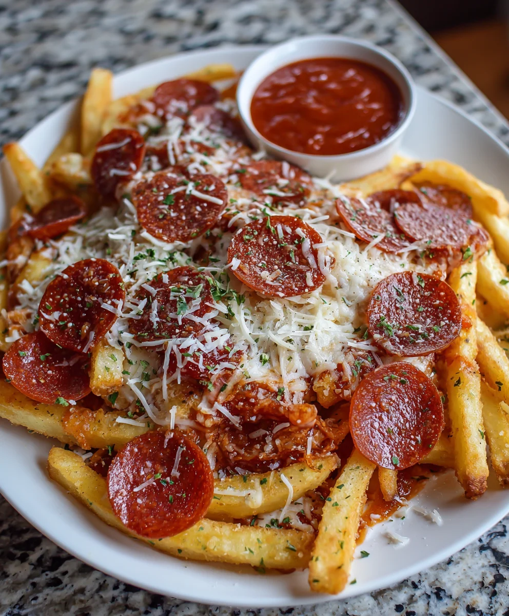 Pepperoni Pizza Fries – Crispy, Cheesy & Loaded with Pizza Flavor!