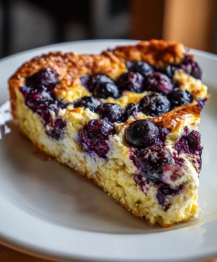 Blueberry Cottage Cheese Breakfast Bake – Creamy, Protein-Packed & Morning-Perfect