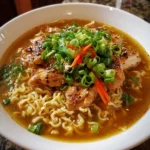 Aromatic Ginger Scallion Chicken Noodle Soup – Light, Fragrant & Comfortingly Nourishing!