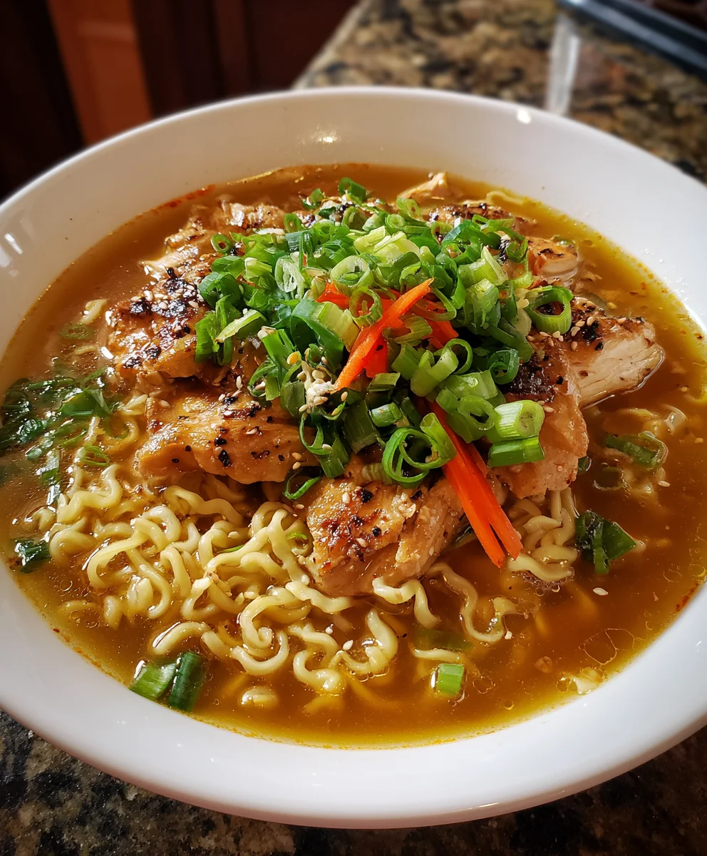 Aromatic Ginger Scallion Chicken Noodle Soup – Light, Fragrant & Comfortingly Nourishing!