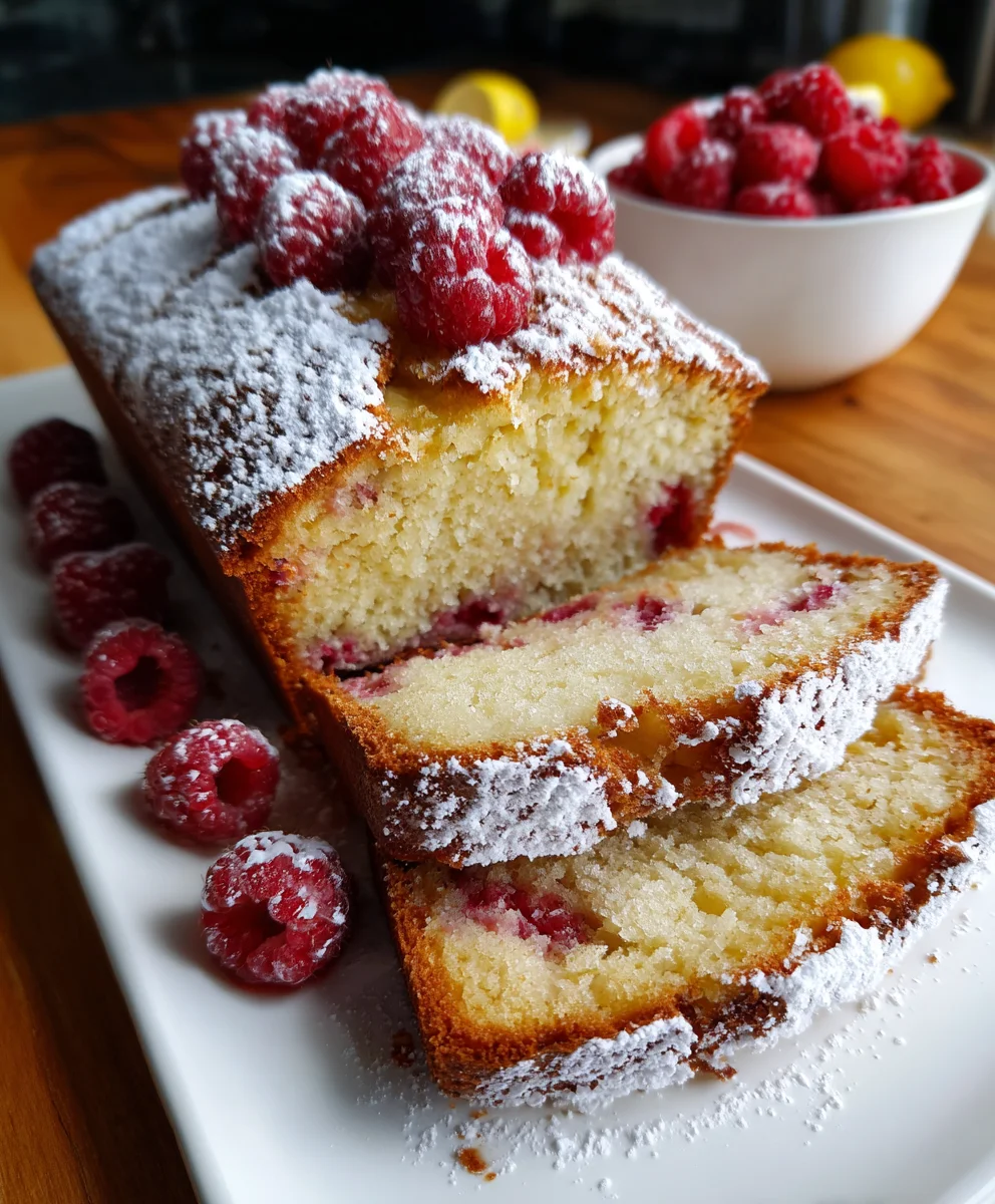Lemon Raspberry Loaf – Bright, Moist & Bursting with Fresh Flavor!