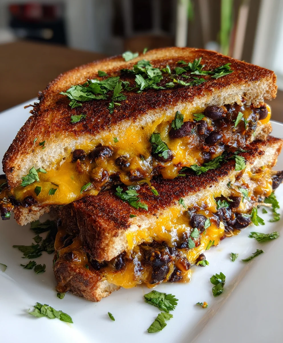 Black Bean Grilled Cheese – Crispy, Cheesy & Protein-Packed!