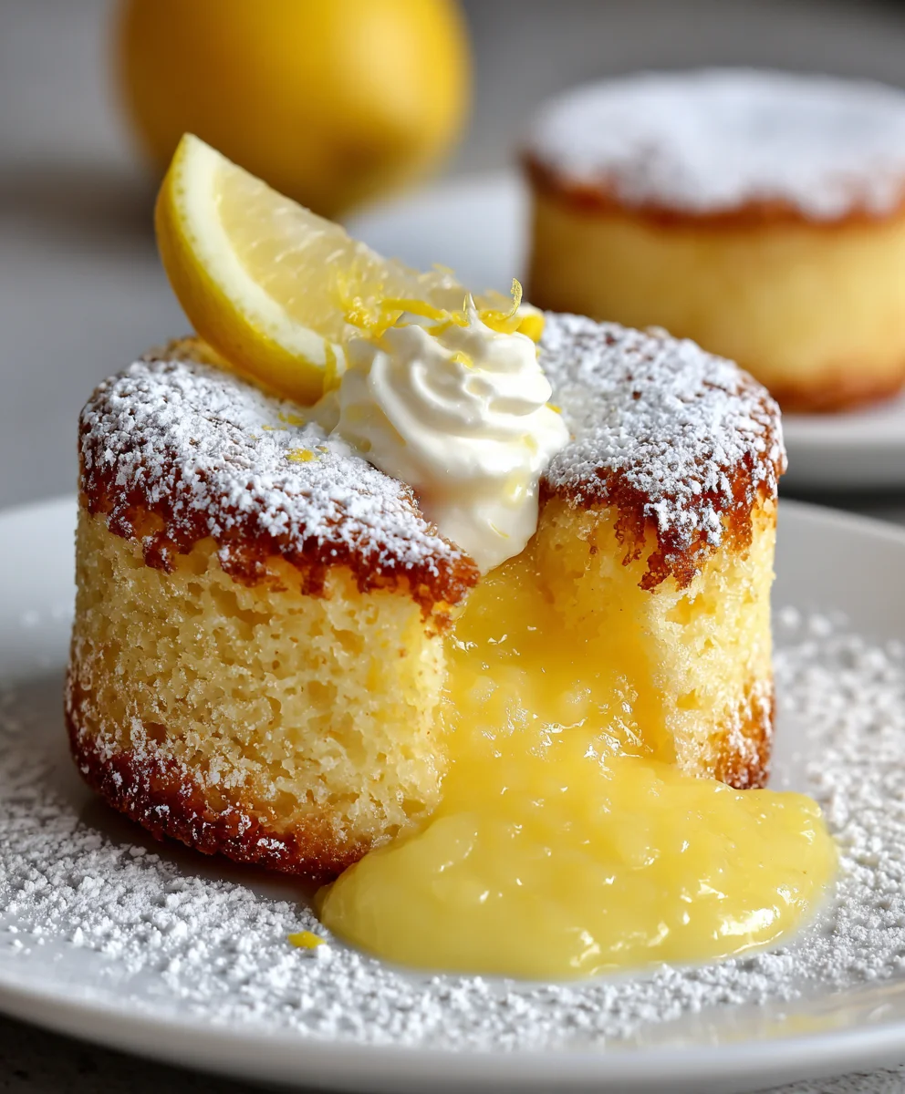 Lemon Lava Cake Dessert – Bright, Gooey & Irresistibly Citrusy!