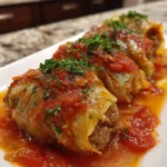 Cabbage Rolls with Ground Beef – Hearty, Savory & Comfort-Food Classic!