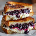 Crispy Blueberry Grilled Cheese – Sweet, Savory & Unexpectedly Delicious!