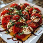 Roasted Tomato Caprese Salad – Warm, Juicy & Bursting with Italian Flavor!