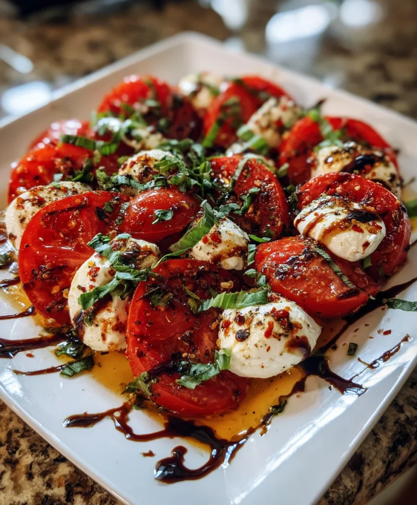 Roasted Tomato Caprese Salad – Warm, Juicy & Bursting with Italian Flavor!