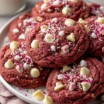 Red Velvet White Chocolate Chip Cookies – Soft, Velvety & Irresistibly Sweet!