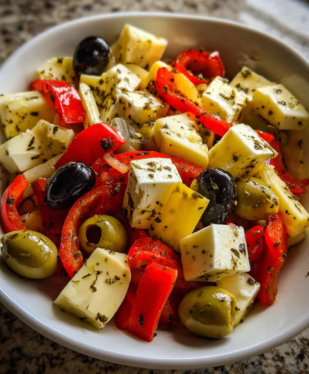 Marinated Cheese and Olives – Savory, Zesty & Perfect for Effortless Entertaining!