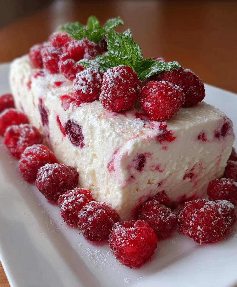 Cherry Raspberry Semifreddo Dessert – Creamy, Fruity & Elegantly Refreshing!