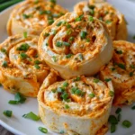Easy Buffalo Chicken Pinwheels – Spicy, Creamy & Perfectly Snackable!