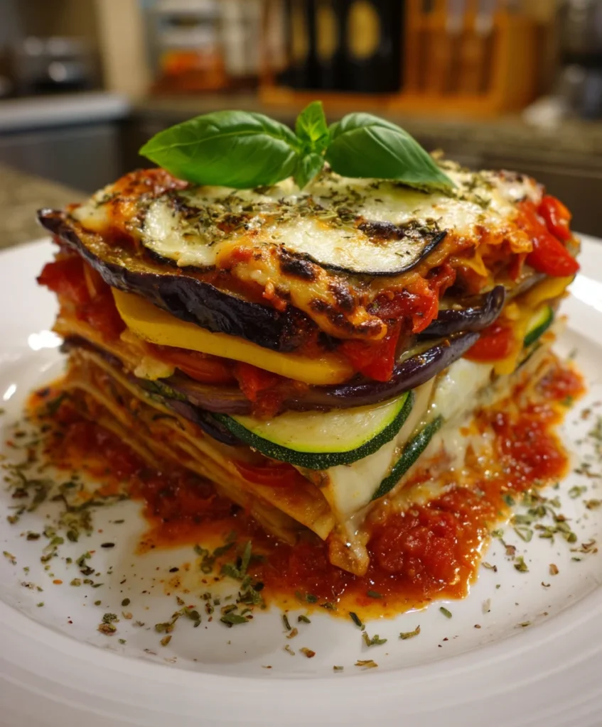 Layered Mediterranean Vegetable Lasagna – Colorful, Hearty & Bursting with Fresh Flavor!