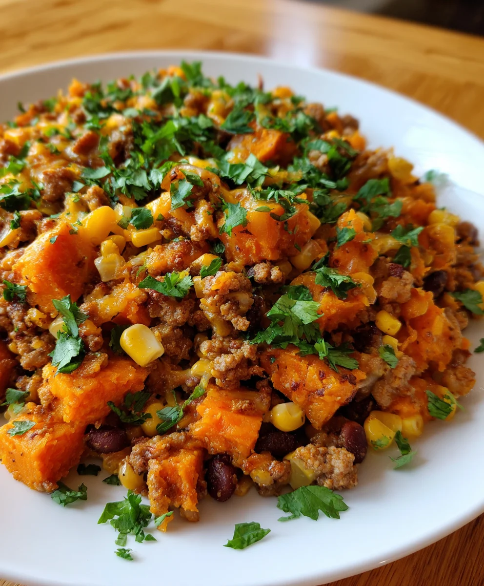 Ground Turkey Sweet Potato Casserole – Cozy, Wholesome & Comfortingly Delicious!