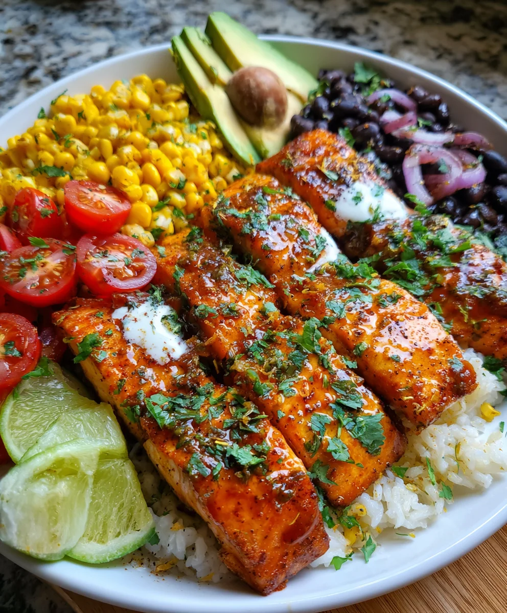 Chipotle Honey Salmon Bowls – Sweet, Smoky & Boldly Flavorful!
