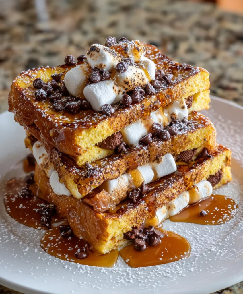 S’mores French Toast Delight – Gooey, Chocolatey & Breakfast Dessert Bliss!