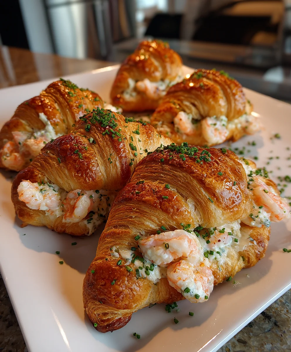 Buttery Shrimp Stuffed Croissants – Flaky, Savory & Pure Indulgence!