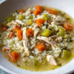 Turkey Rice Soup Bowl – Cozy, Hearty & Comforting in Every Spoonful!
