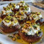 Pistachio Cream & Goat Cheese Mushrooms – Creamy, Nutty & Elegantly Savory!