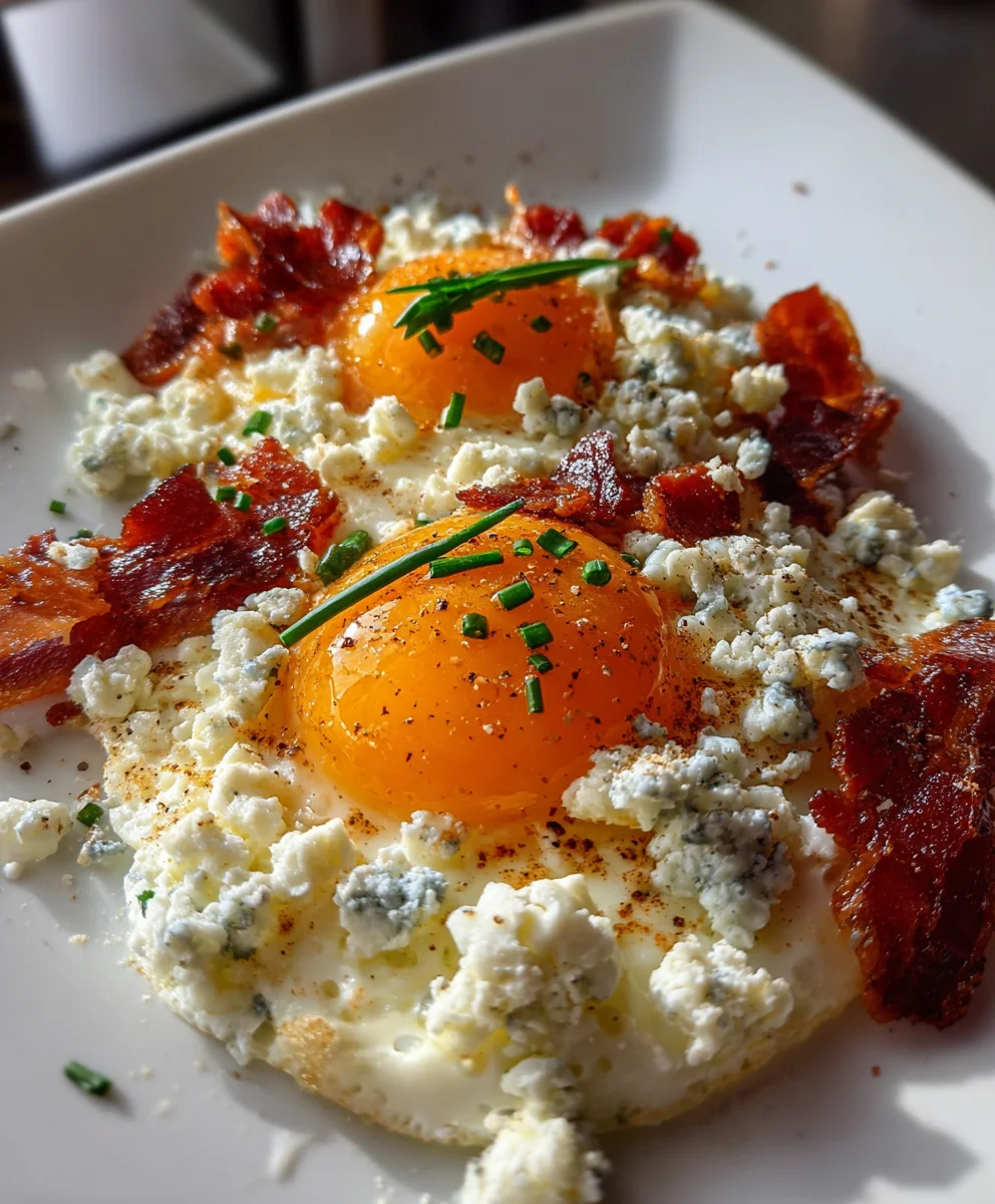Cloud Eggs with Blue Cheese & Bacon – Fluffy, Savory & Brunch-Worthy!