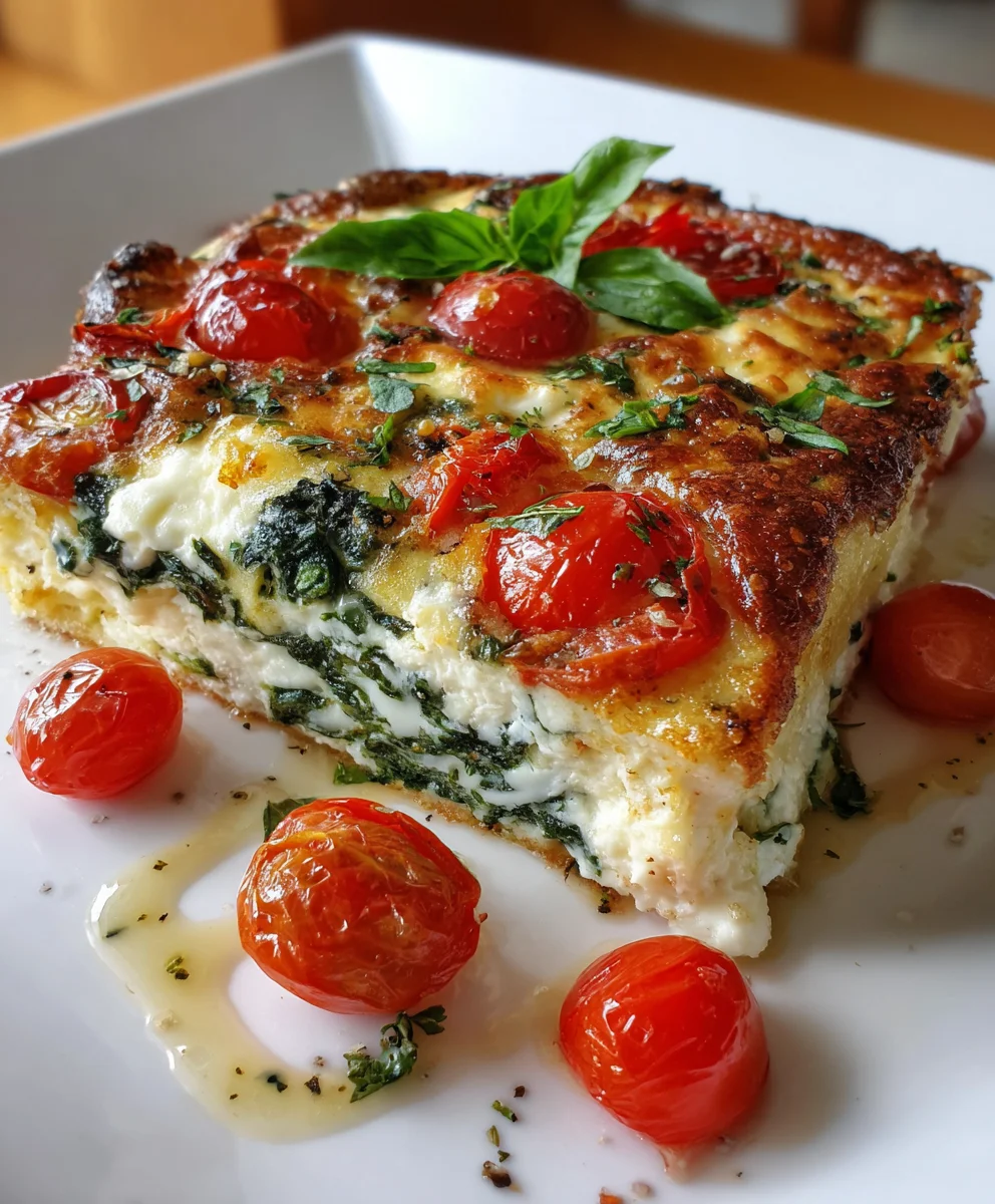 Spinach Ricotta Brunch Bake – Creamy, Savory & Perfect for Lazy Mornings!