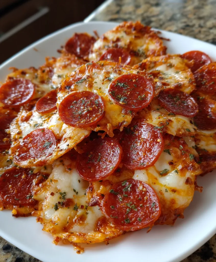 Pepperoni Cheese Crisps – Crunchy, Savory & Totally Addictive!
