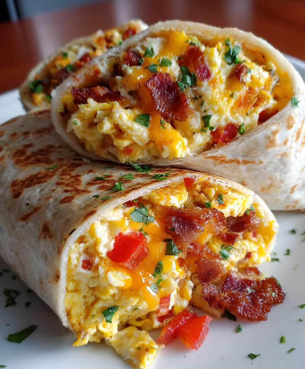 Fluffy Bacon & Egg Breakfast Burritos – Savory, Hearty & Perfectly Satisfying!