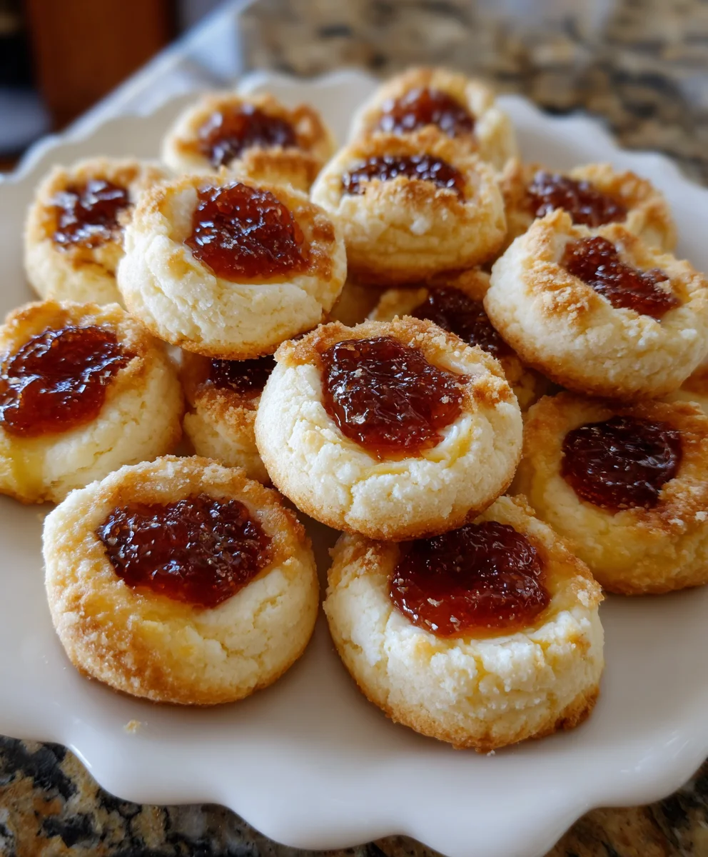 Mouthwatering Cheesecake Thumbprint Cookies – Buttery, Creamy & Totally Irresistible!