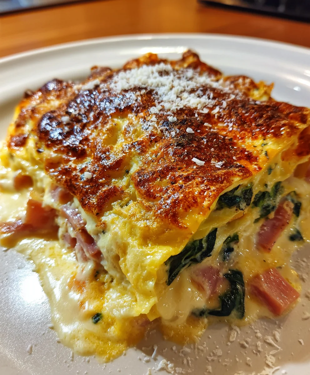 Ham & Cheese Lasagna with Creamy Mornay Sauce – Rich, Cheesy & Comfort-Food Perfection!