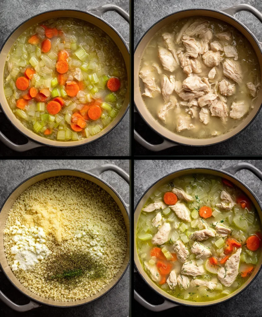 Greek Chicken Pearl Couscous Soup – Bright, Cozy & Mediterranean-Inspired!