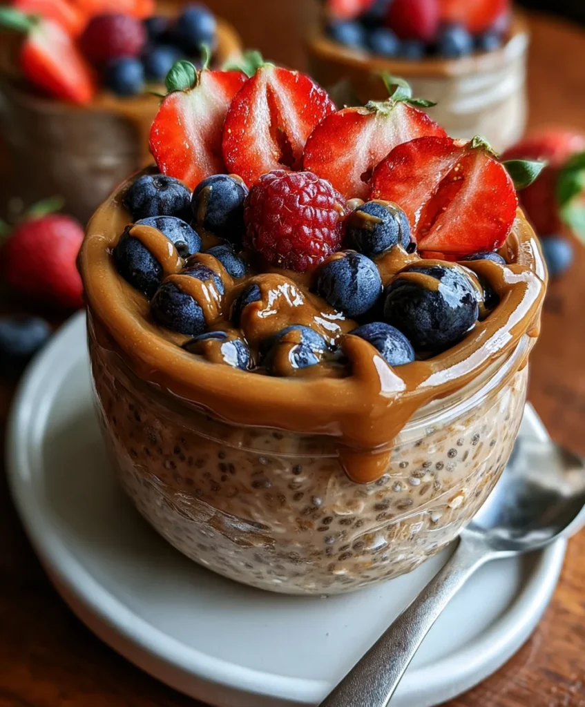 Berry Overnight Oats Almond Butter – Creamy, Fruity & Perfectly Nourishing