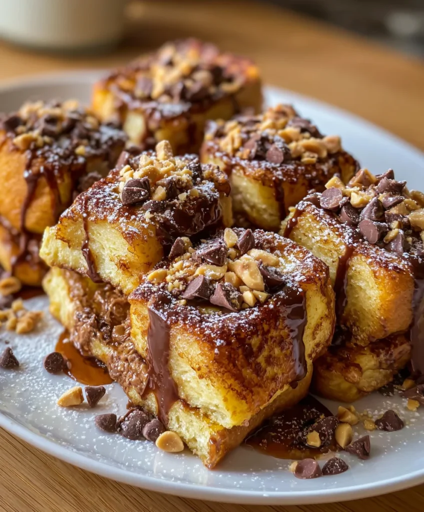 Peanut Butter Chocolate French Toast – Decadent, Gooey & Irresistibly Indulgent
