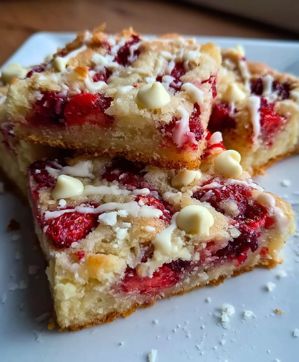 Strawberry White Chocolate Bars – Sweet, Creamy & Irresistibly Dreamy!