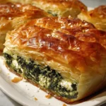 Spinach and Feta Pie – Flaky, Savory & Bursting with Mediterranean Flavor