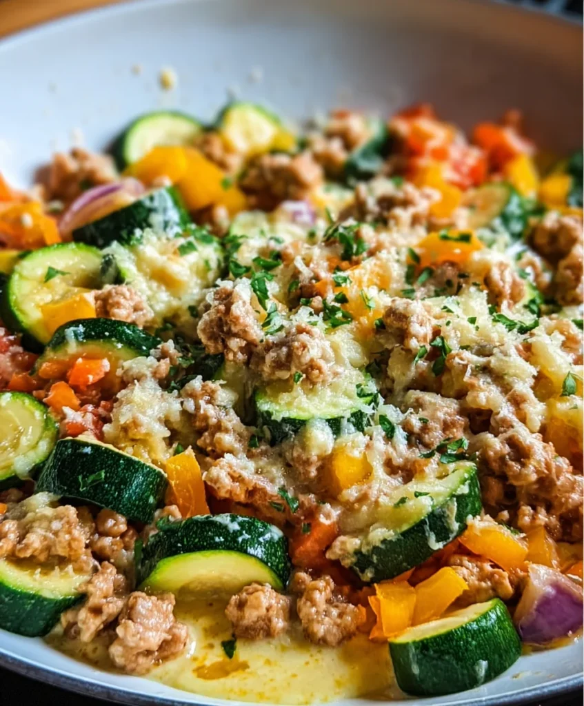Creamy Ranch Turkey Veggie Skillet – Savory, Creamy & Packed with Wholesome Flavor