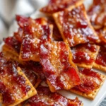 Maple Candied Bacon Crackers – Sweet, Salty & Totally Addictive!