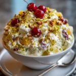 Traditional Watergate Fruit Salad with Pistachios – Creamy, Sweet & Nostalgically Delicious!