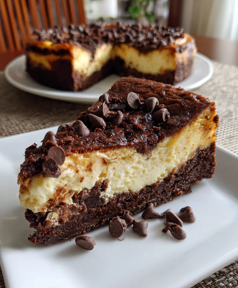 Fudgy Brownie Bottom Cheesecake – Rich, Decadent & Pure Chocolate Heaven!