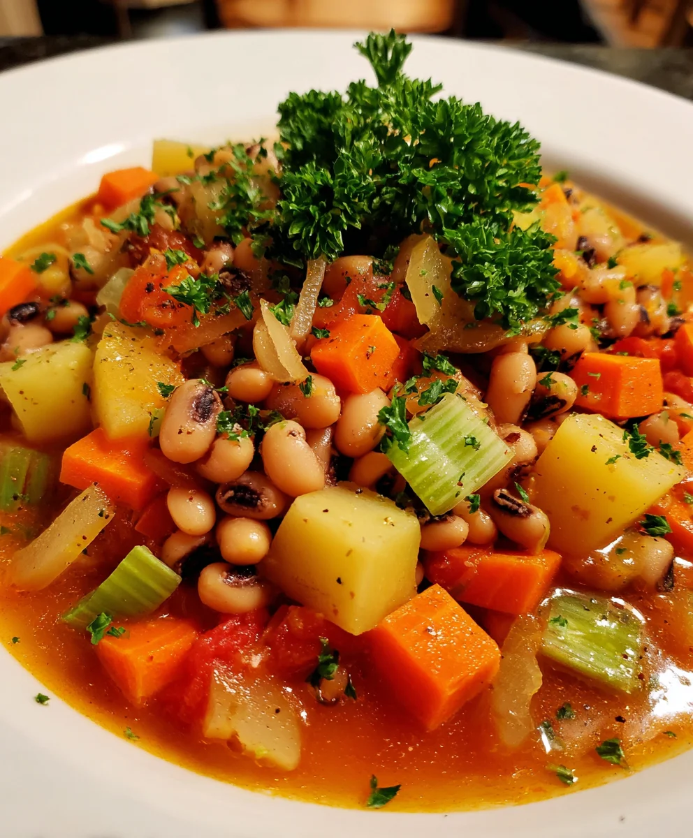 Black-Eyed Pea Stew with Chef’s Touch – Hearty, Soulful & Full of Bold Flavor
