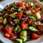 Mediterranean Fresh Herb Salad – Bright, Zesty & Wonderfully Refreshing