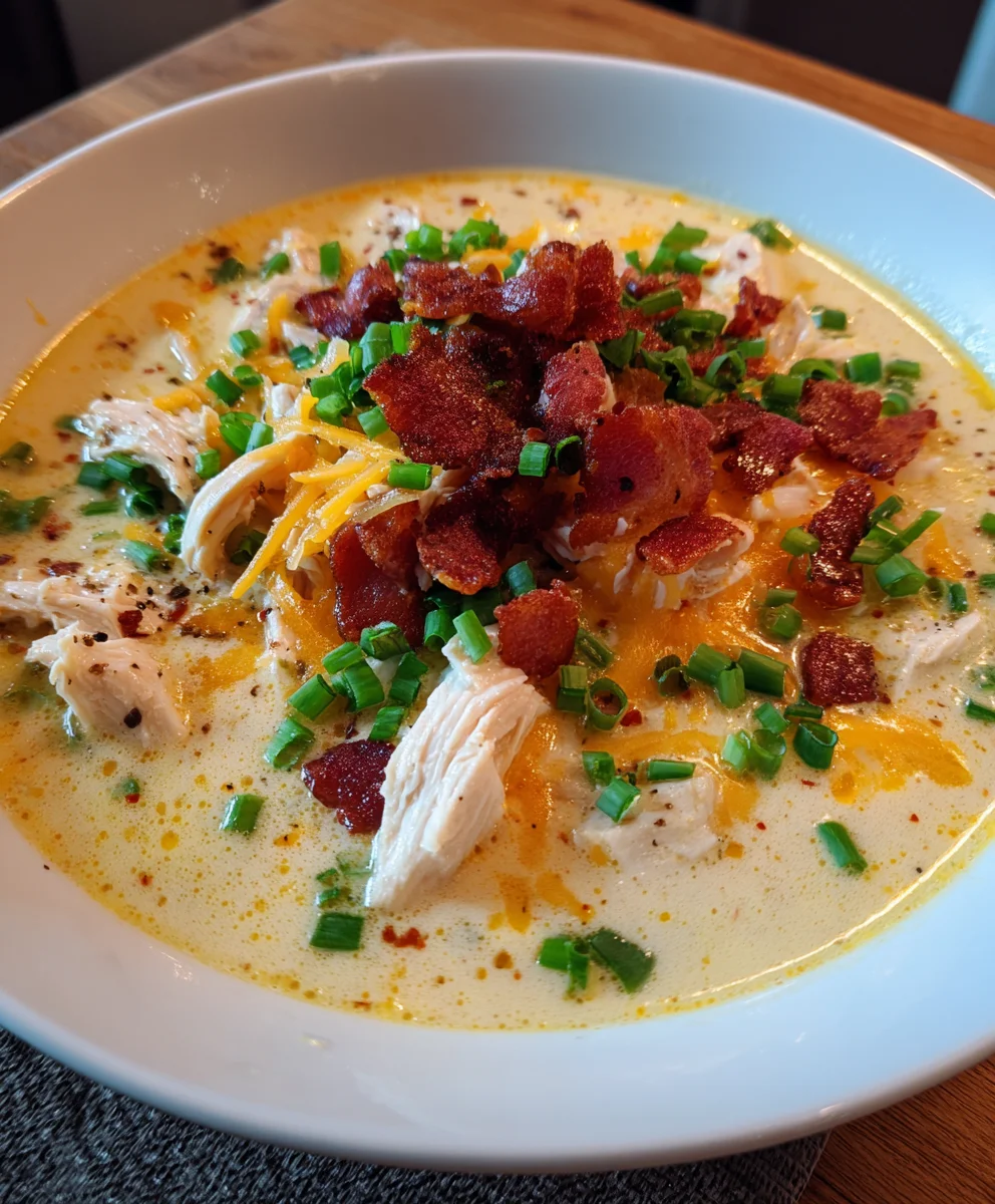 Crack Chicken Soup – Creamy, Cheesy & Totally Addictive!