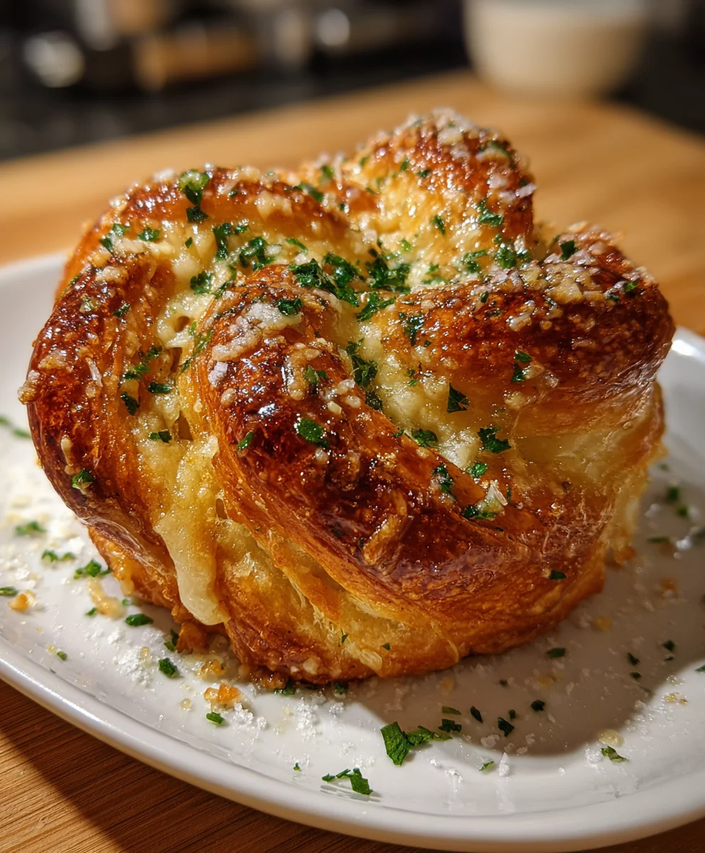 Cheesy Garlic Cruffin – Flaky, Buttery & Incredibly Cheesy!