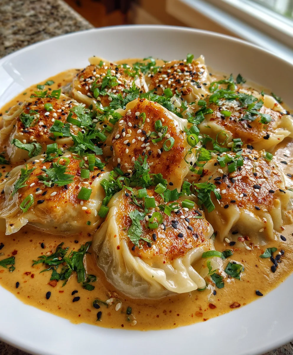 Oven-Baked Dumplings with Peanut Sauce – Crispy, Nutty & Seriously Addictive
