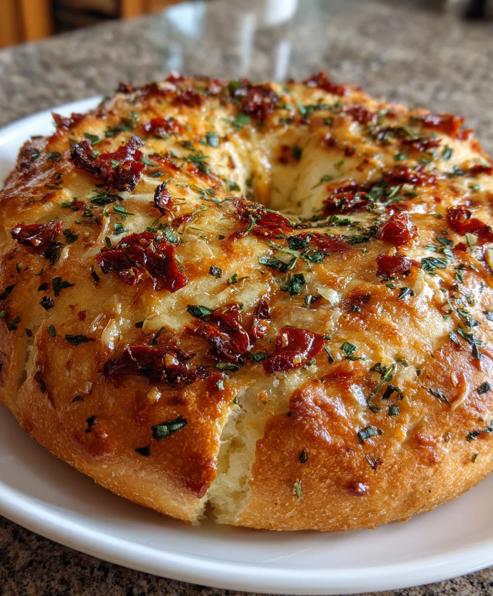 Sourdough Sun-Dried Tomato Bagels with Herbs & Cheese – Chewy, Savory & Bakery-Worthy