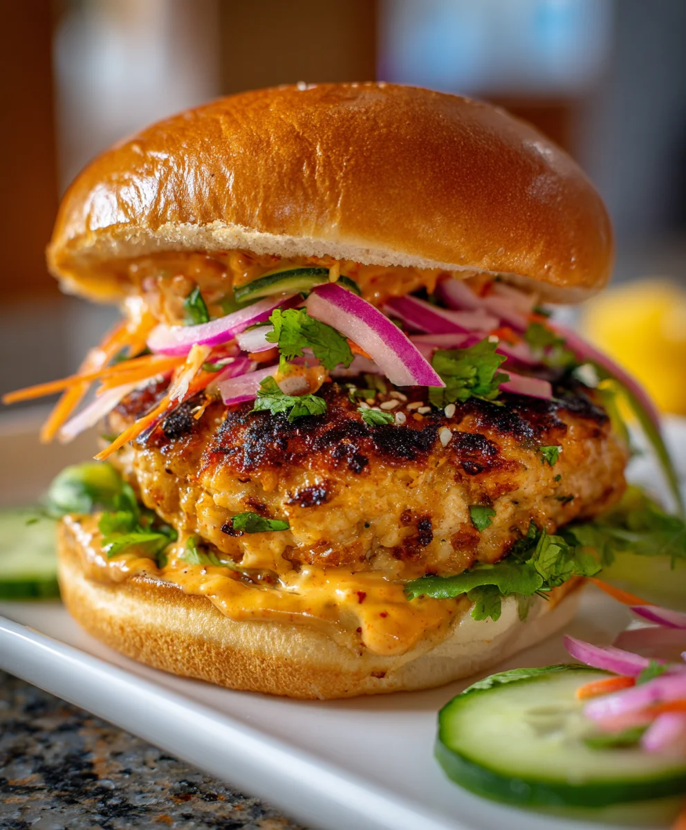 Thai Peanut Turkey Burgers – Juicy, Flavor-Packed & Irresistibly Nutty