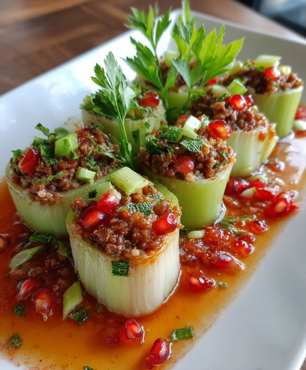 Elegant Stuffed Leeks with Beef – Tender, Savory & Beautifully Refined!