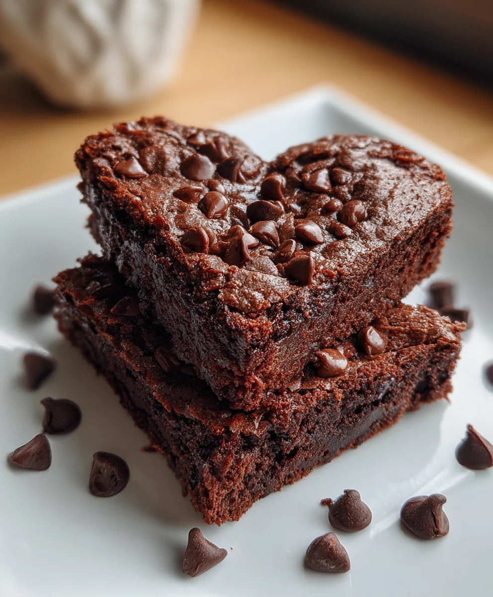 Heart-Shaped Chocolate Brownies – Rich, Fudgy & Made with Love!