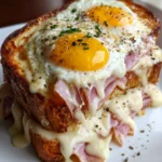Croque Madame Toast Ham Cheese – Buttery, Melty & Parisian Café Perfection!