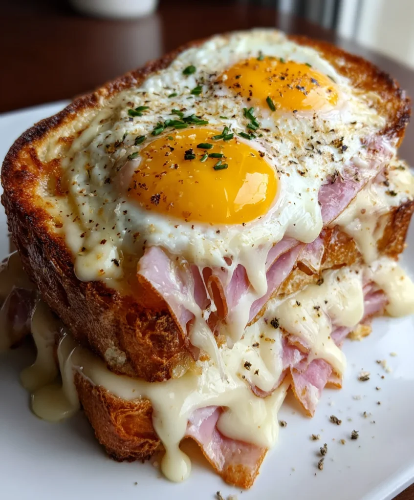 Croque Madame Toast Ham Cheese – Buttery, Melty & Parisian Café Perfection!