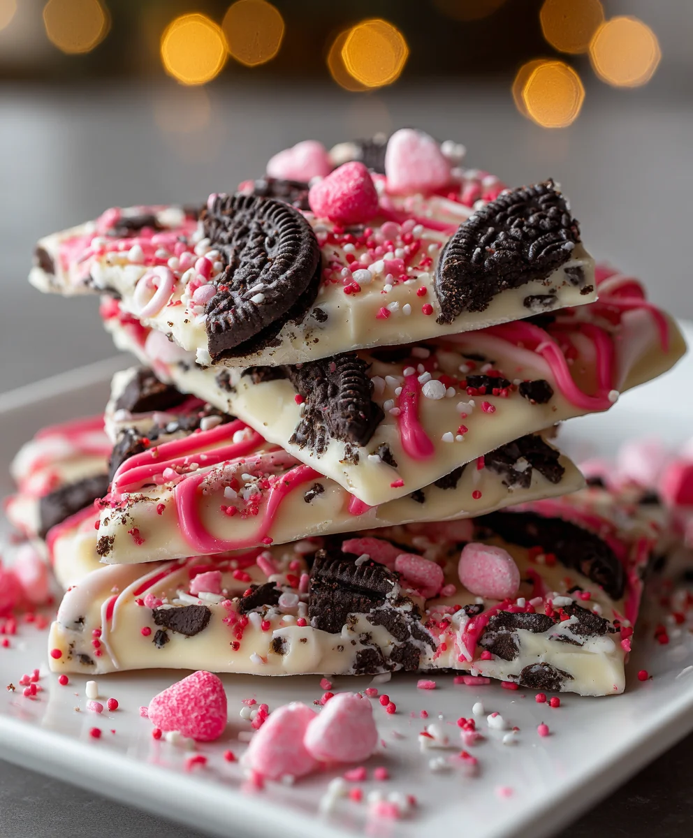 Valentine’s Day Oreo Cookie Bark – Crunchy, Chocolatey & Perfect for Sharing