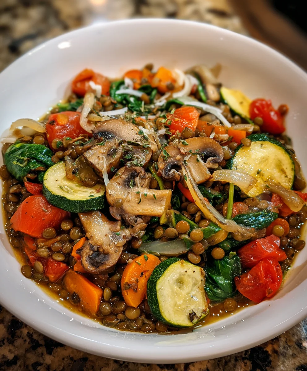 Green Lentil and Vegetable Casserole – Hearty, Wholesome & Comfortingly Delicious!